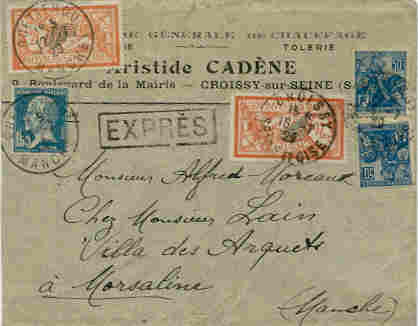 Timbres ordinaires utiliss comme timbres-taxe